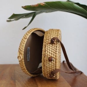 Steve Madden Round Rattan Purse